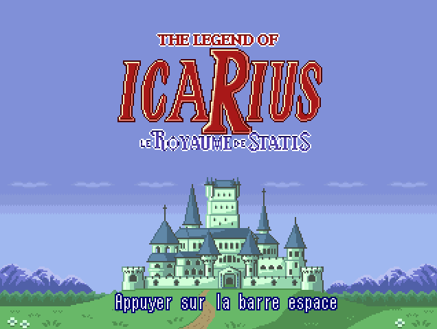 Capture d’écran de l’écran-titre du jeu